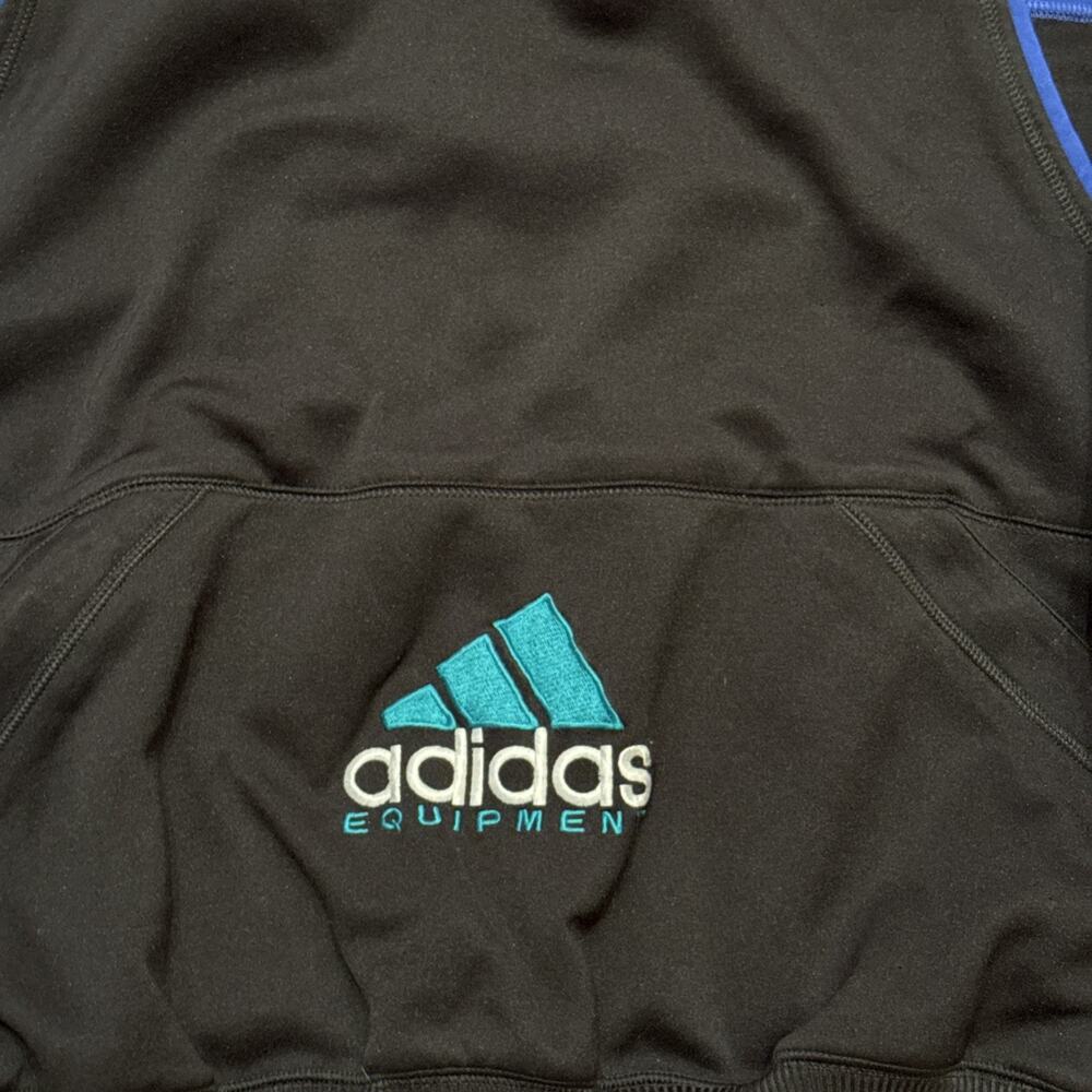 VINTAGE ADIDAS EQUIPMENT CONTRAST EMBROIDERED BIG LOGO SWEATSHIRT SIZE MEDIUM - Picture 3 of 10